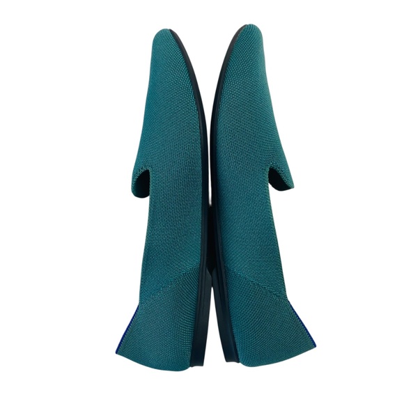 ROTHY'S  The almond Loafer Slip On Washable Ballet Flats in Blue Sage Size 10 - Picture 5 of 14